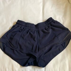 Navy Lululemon shorts size 6